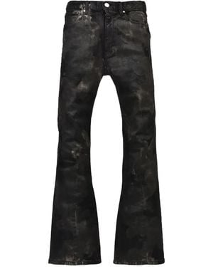 FILTH Gewachste Kiefer Schlagjeans - Schwarz