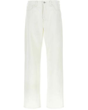 Carhartt Jean À Patch Logo - Blanc