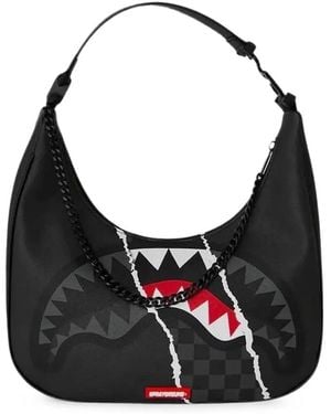 Sprayground Bolso De Hombro Shark Slash - Negro