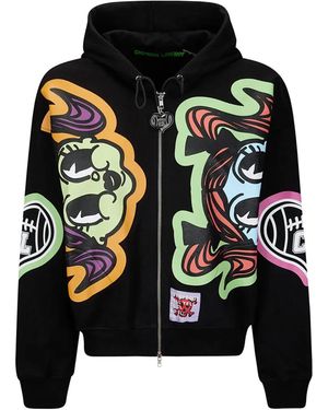 Chopova Lowena Imzy Lou Graphic-Print Hoodie - Black