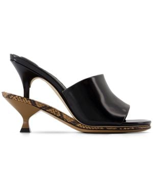 Jacquemus 110Mm Le Doubles Mules - Black