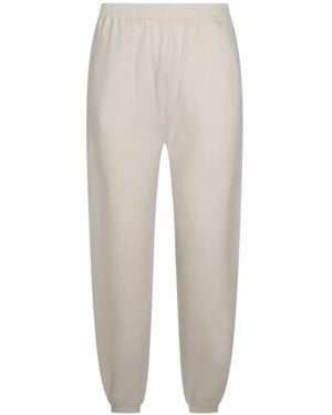 Malo Pantalon À Taille Élastiquée - Blanc