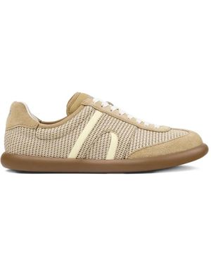 Camper Pelotas Soller Perforated Striped Trainers - White