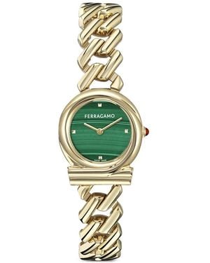 Ferragamo Gancini Twisted Chain 28Mm - Green