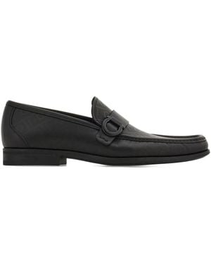 Ferragamo Mocasines con hebilla Gancini - Negro