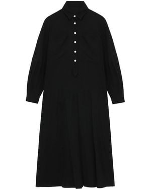 Enfold Long Sleeve Dress - Black