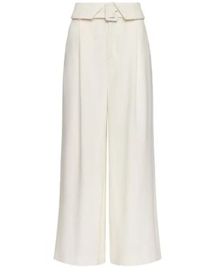 Cinq À Sept Lorena Buckle Belt Pants - White