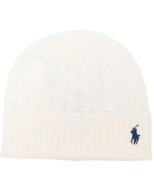 Polo Ralph Lauren Hat With Pony Logo - White
