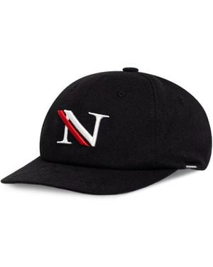 Neighborhood Logo-Embroidered Baseball Cap - Black