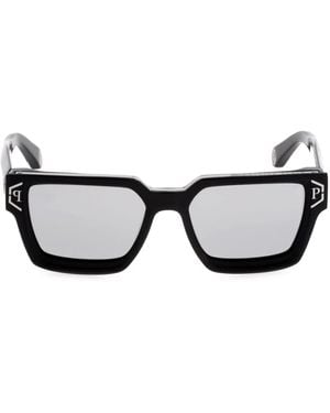 Philipp Plein Plein Brave Square Frame Sunglasses - Brown