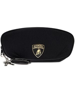 Balenciaga X Lamborghini Clutch Mit Logo-Applikation - Schwarz