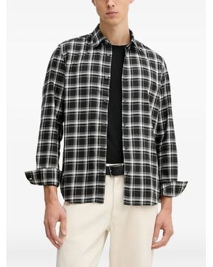 Marc O' Polo Check-Patterned Shirt - Black