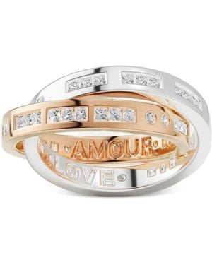 Apm Monaco Anillo Morse Amour Love - Blanco