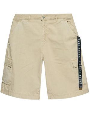 44 Label Group Cotton Bermuda Shorts - White