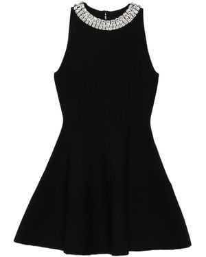 Sandro Ausgestelltes Kleid Mit Verzierung - Schwarz