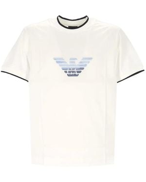 Emporio Armani Logo-Detail T-Shirt - White