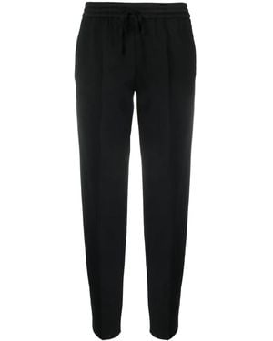 Twinset Drawstring-Waits Straight-Leg Trousers - Black