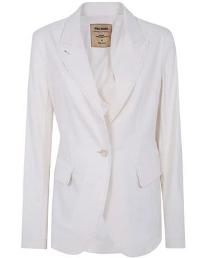 Uma Wang Oversized Double-Breasted Blazer - Natural