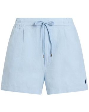 Polo Ralph Lauren Logo-Embroidered Drawstring Shorts - Blue