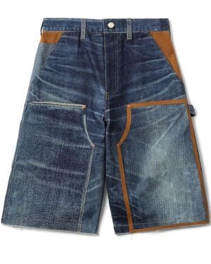 ANDERSSON BELL Cotton Denim Shorts - Blue