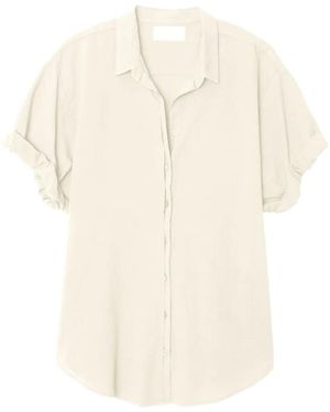 Xirena Channing Short-Sleeve Shirt - White