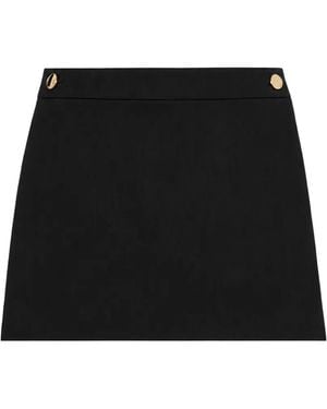 Sportmax Button-Detail Shorts - Black
