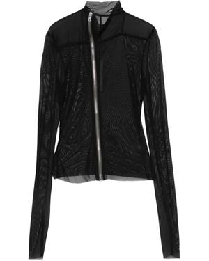 Rick Owens Asymmetric-Zip Top - Black