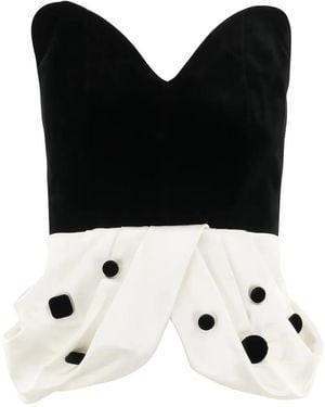 Hellessy Polka-Dot Dean Blouse - Black
