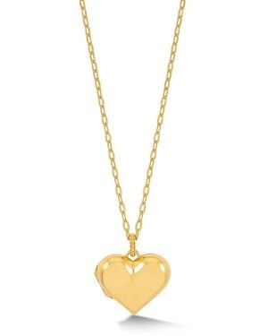 Dower & Hall Treasured Heart Talisman Necklace - Metallic