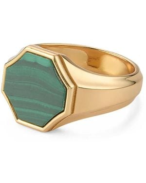 Emanuele Bicocchi Hex Signet Ring - Blue