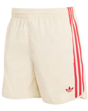 adidas Three-Stripe Logo-Detail Shorts - White