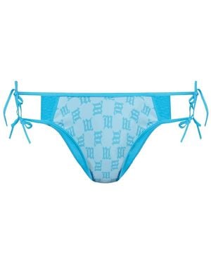 MISBHV Bragas de bikini con monograma - Azul