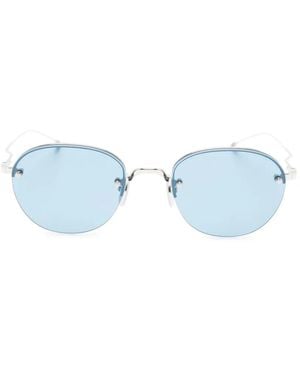 Thom Browne Gafas De Sol Con Montura Oval - Azul