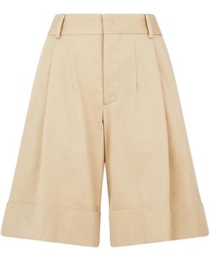 DSquared² Jen Giant Cuffed Shorts - Natural