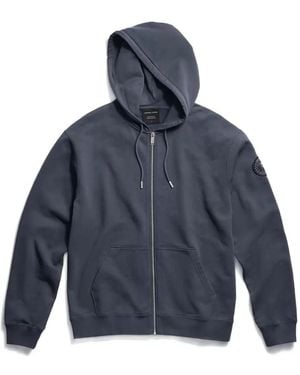 Canada Goose Loon Logo-Patch Zip-Up Hoodie - Blue