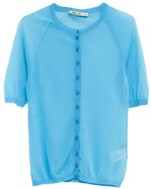 Paloma Wool Kurzärmeliger Patinela Cardigan - Blau