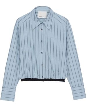 3.1 Phillip Lim Striped Shirt - Blue