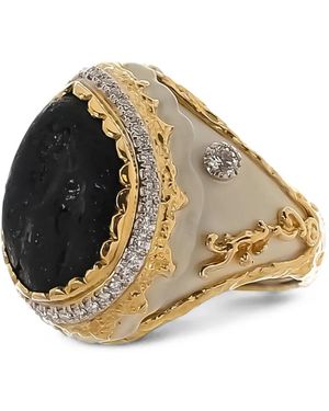 Victor Velyan Tourmaline And Diamond Ring - Metallic