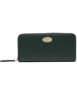 Mulberry Logo-Plaque Zipped Purse - Green