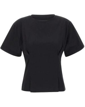 Kaos Icona Darts-Detail Crew-Neck T-Shirt - Black