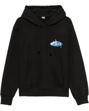 Stussy Sudadera Con Capucha Y Logo - Negro