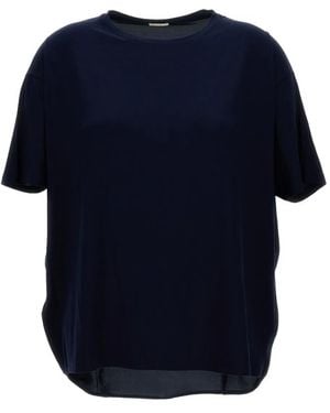 Hira T-Shirt Con Maniche A Spalla Bassa - Blu