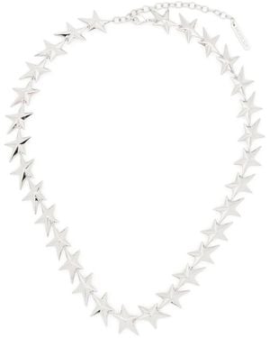Mugler Intertwined Star Necklace - White