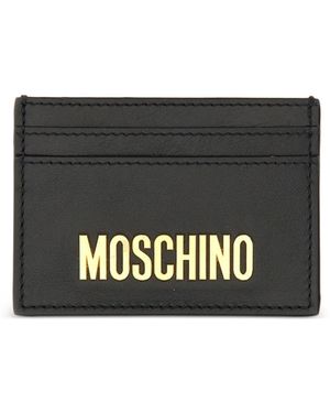 Moschino Pasjeshouder Met Logoplakkaat - Zwart