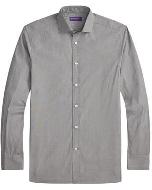 Ralph Lauren Camicia A Maniche Lunghe - Grigio