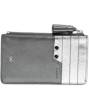 Anya Hindmarch Peeping Eyes Card Holder - Gray