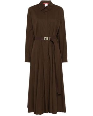 Max Mara Cotton Midi Dress - ブラウン