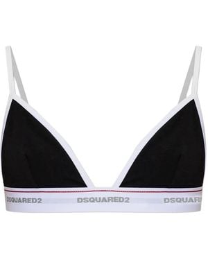 DSquared² Triangel-Bh Mit Logo - Schwarz