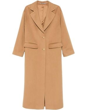Tagliatore Flap-Pocket Button-Fastening Coat - Natural