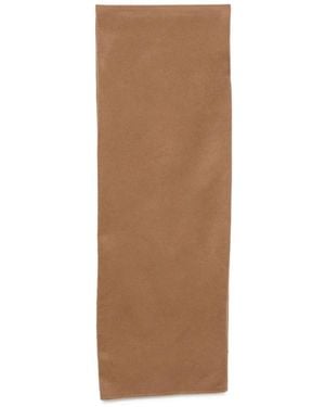Malo Fine-Knit Scarf - Brown